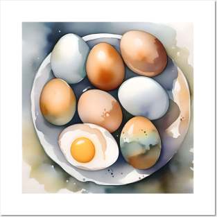 National Egg Month January - Watercolors Posters and Art